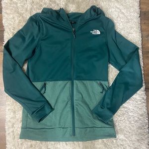 North face zip up hoodie